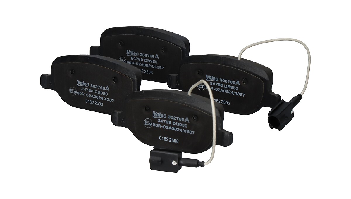 Jeu de 4 plaquettes de frein VALEO ref. 302766A